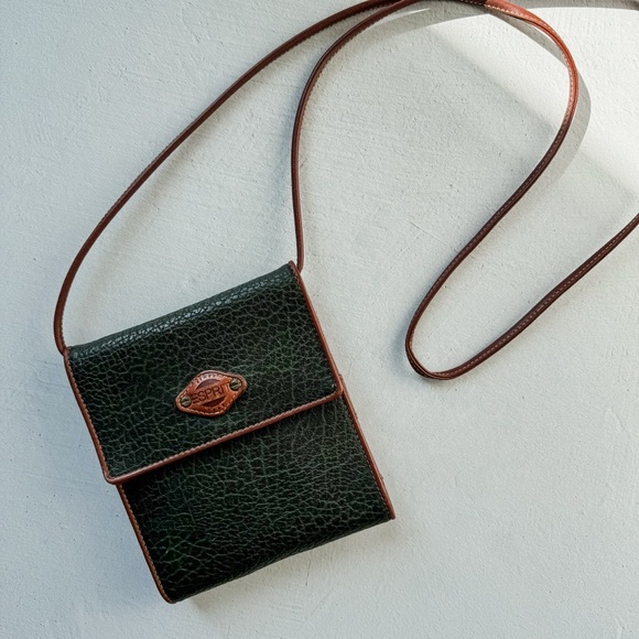Vintage Green Esprit Crossbody Wallet Bag - Picture 1 of 5
